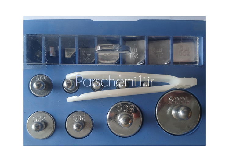جعبه سنگ ۲۰۰ گرمی با وزنه های میلی گرمی مدل J0104